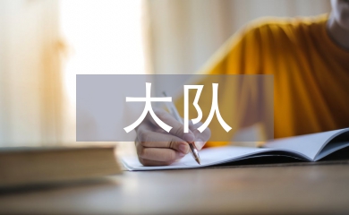 紅旗大隊申報材料